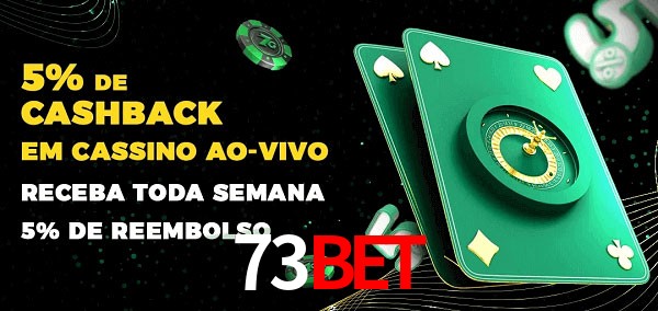 Promoções do cassino ao Vivo 73BET
